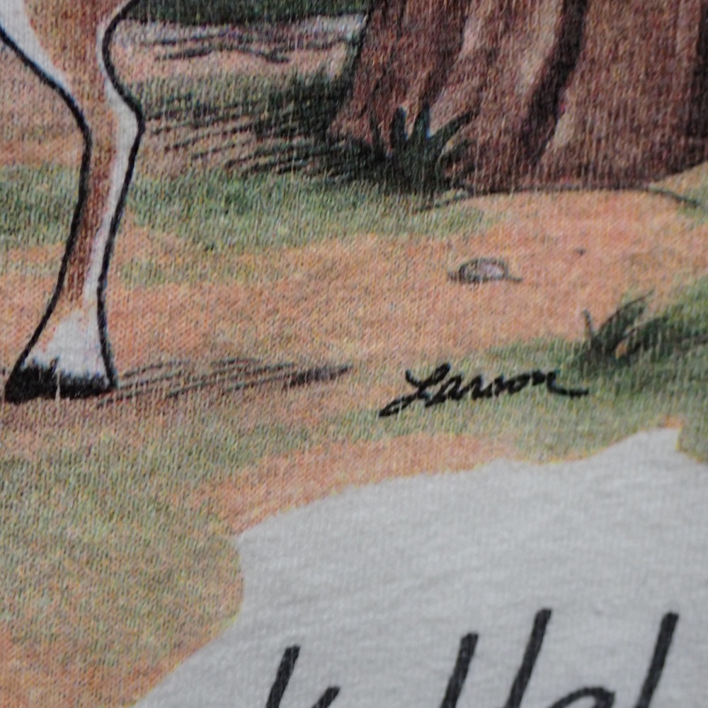 Vintage 1986 The Far Side Gary Larson Bummer of a Birthmark T-Shirt XL White USA - Picture 3 of 9